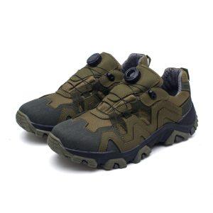 Легкі та зручні тактичні кросівки мембрана GORE-TEX Автошнурівкка Хакі Арт.L1