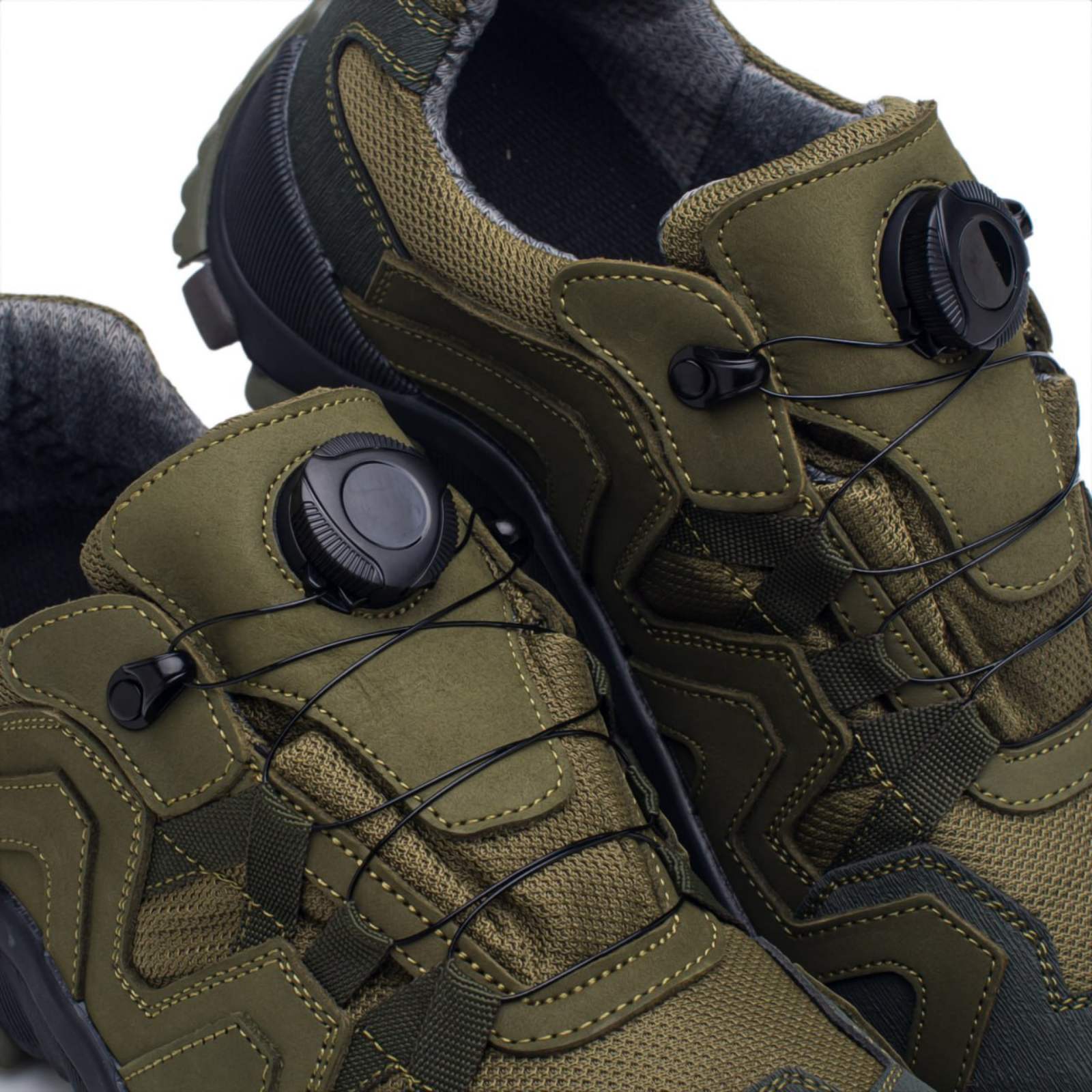 Легкі та зручні тактичні кросівки мембрана GORE-TEX Автошнурівкка Хакі Арт.L1 - Зображення 3